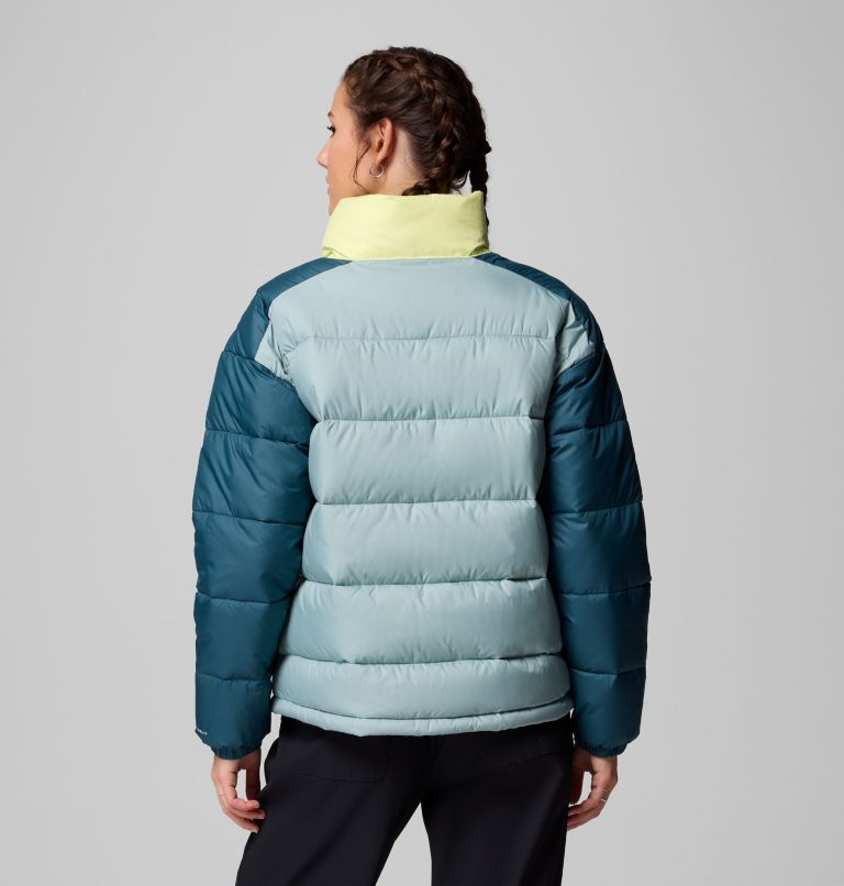 Women's Pike Lake Jacket, Color: Crushed Blue, Everblue, Citron Haze, image 3