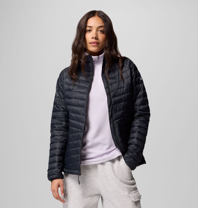 Women's Powder Pass Jacket, Color: Black, image 1
