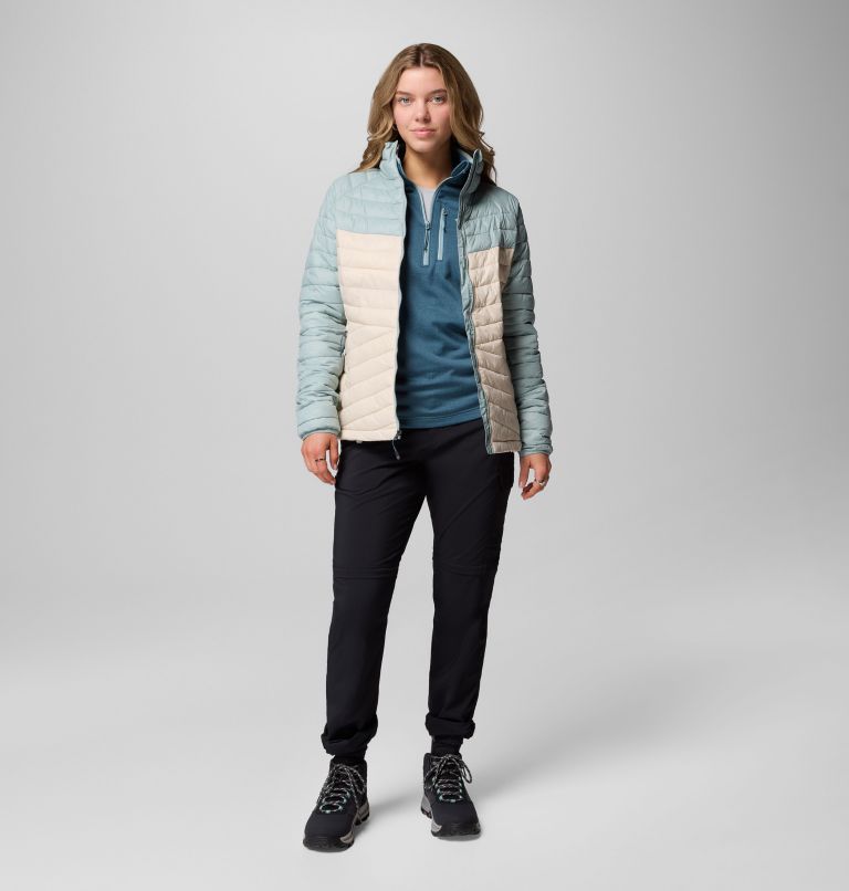 Powder Pass Jacket | 278 | L, Color: Dark Stone, Crushed Blue, image 2