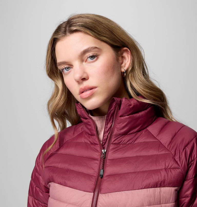 Powder Pass Jacket | 659 | XL, Color: Eraser Pink, Fig, Rich Wine, image 6