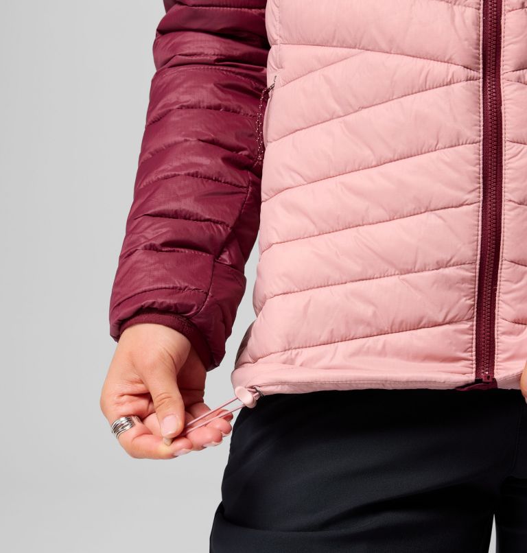 Powder Pass Jacket | 659 | XL, Color: Eraser Pink, Fig, Rich Wine, image 7