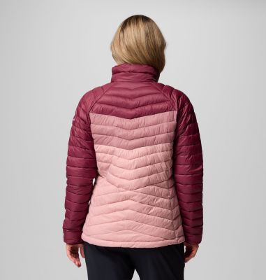 Women's Powder Pass Jacket, Color: Eraser Pink, Fig, Rich Wine, image 11