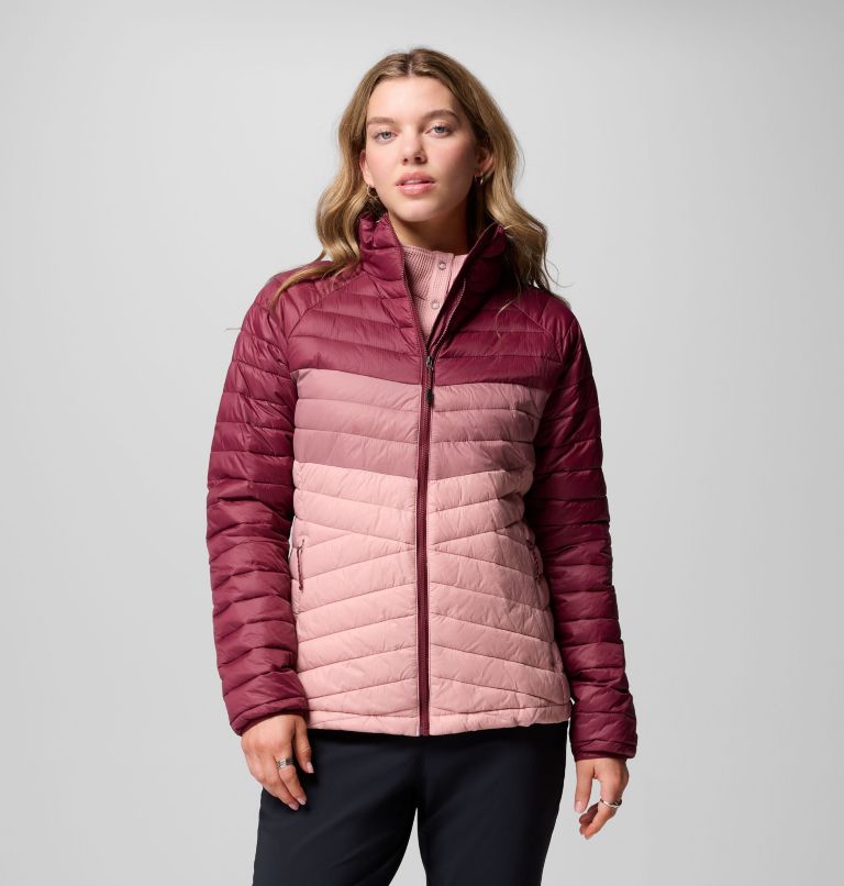 Powder Pass Jacket | 659 | XL, Color: Eraser Pink, Fig, Rich Wine, image 1