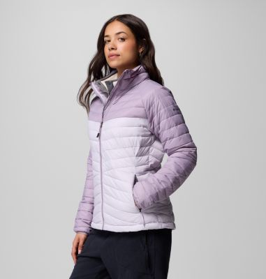 Women's Powder Pass Insulated Jacket, Color: Lavender Pearl, Shale Purple, image 12