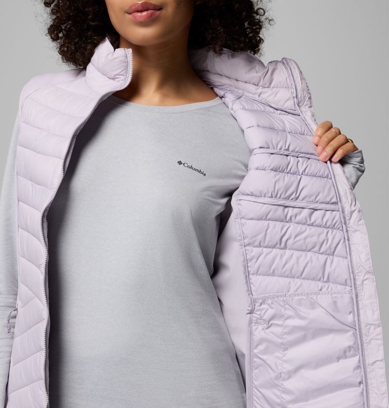 Doudoune Sans Manches Hybride Powder Pass III Femme, Color: Lavender Pearl, image 9