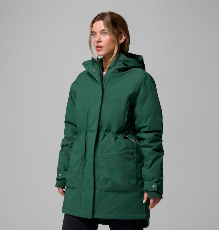 Women's Harmony Falls Parka, Color: Rain Forest, image 3