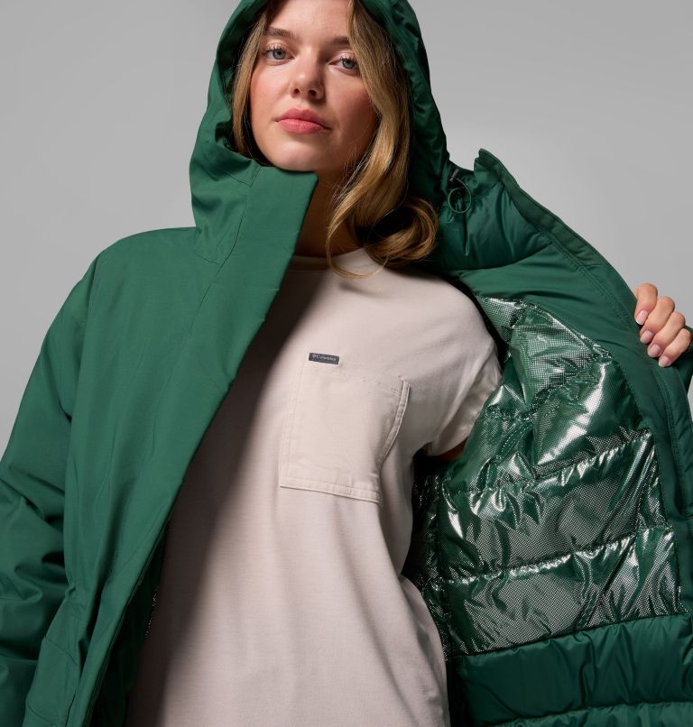 Women's Harmony Falls Parka, Color: Rain Forest, image 8