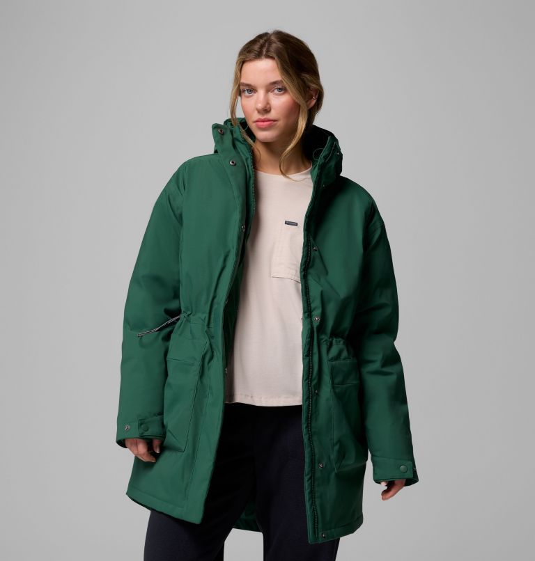 Women's Harmony Falls Parka, Color: Rain Forest, image 9