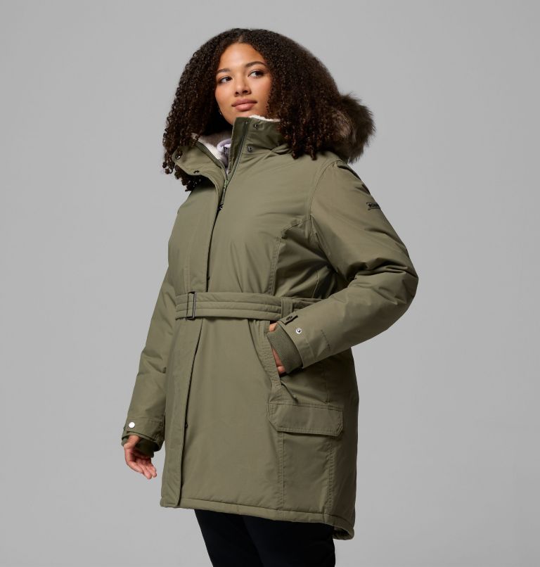 Women's Icelandite II Parka - Plus Size, Color: Stone Green, image 4