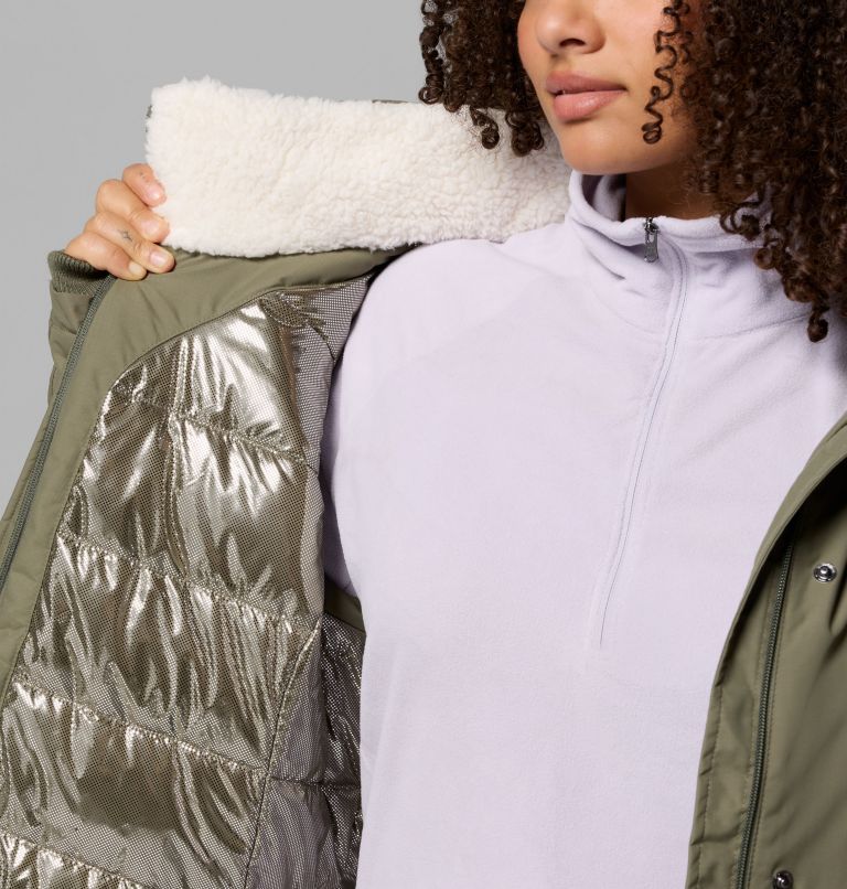 Women's Icelandite II Parka - Plus Size, Color: Stone Green, image 6