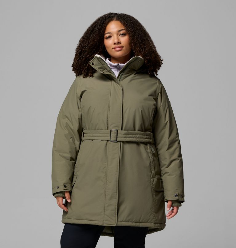 Women's Icelandite II Parka - Plus Size, Color: Stone Green, image 1
