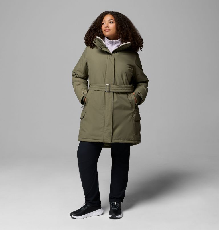 Women's Icelandite II Parka - Plus Size, Color: Stone Green, image 2
