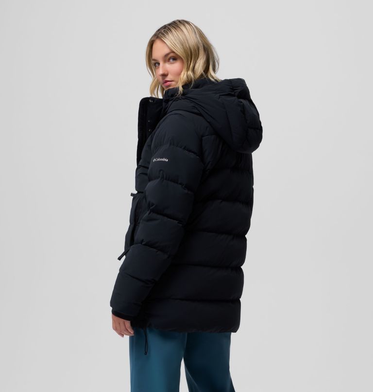 Women's Amaze Puff Mid Hooded Jacket, Color: Black, image 4