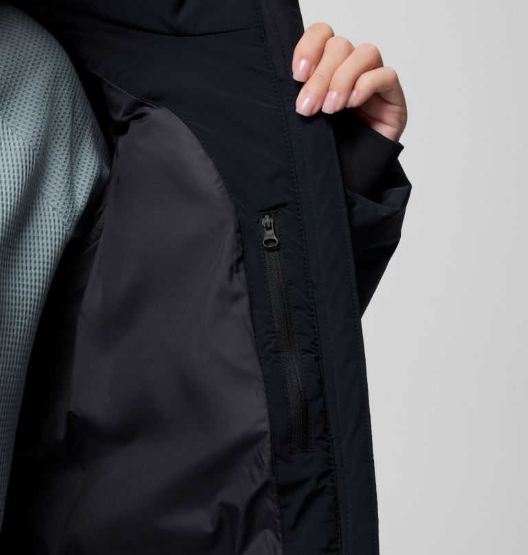 Women's Amaze Puff Mid Hooded Jacket, Color: Black, image 8
