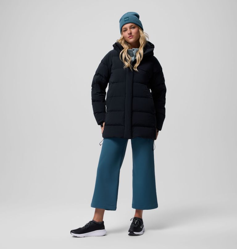 Women's Amaze Puff Mid Hooded Jacket, Color: Black, image 16