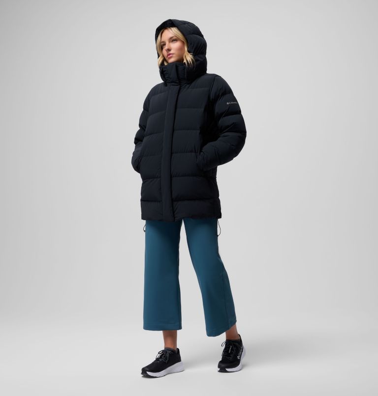 Women's Amaze Puff Mid Hooded Jacket, Color: Black, image 17