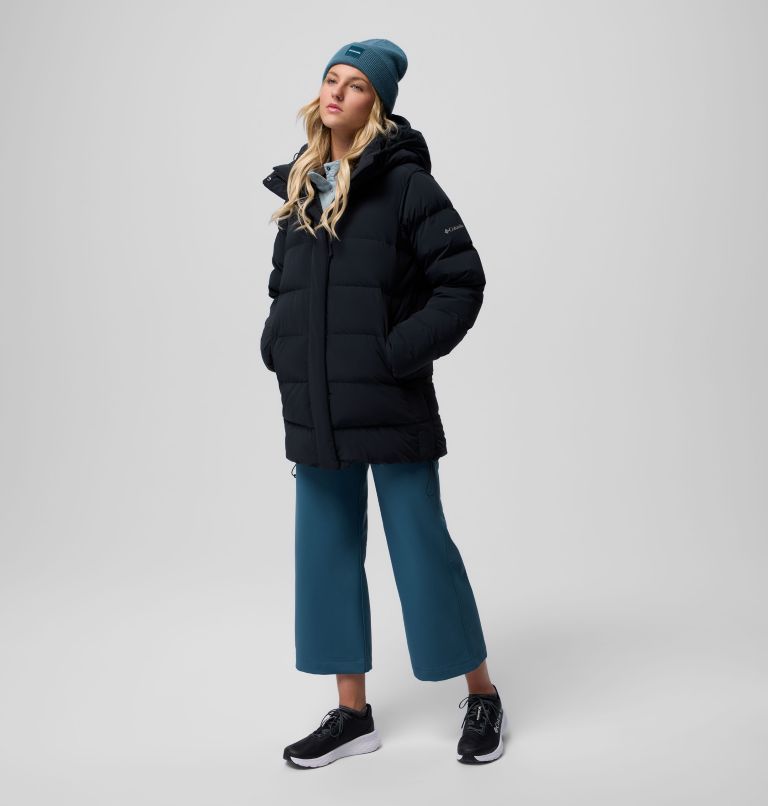Women's Amaze Puff Mid Hooded Jacket, Color: Black, image 18