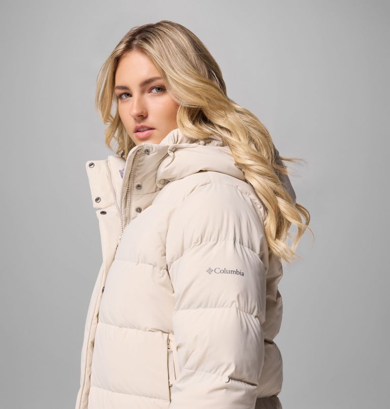Women's Amaze Puff Mid Hooded Jacket, Color: Dark Stone, image 13