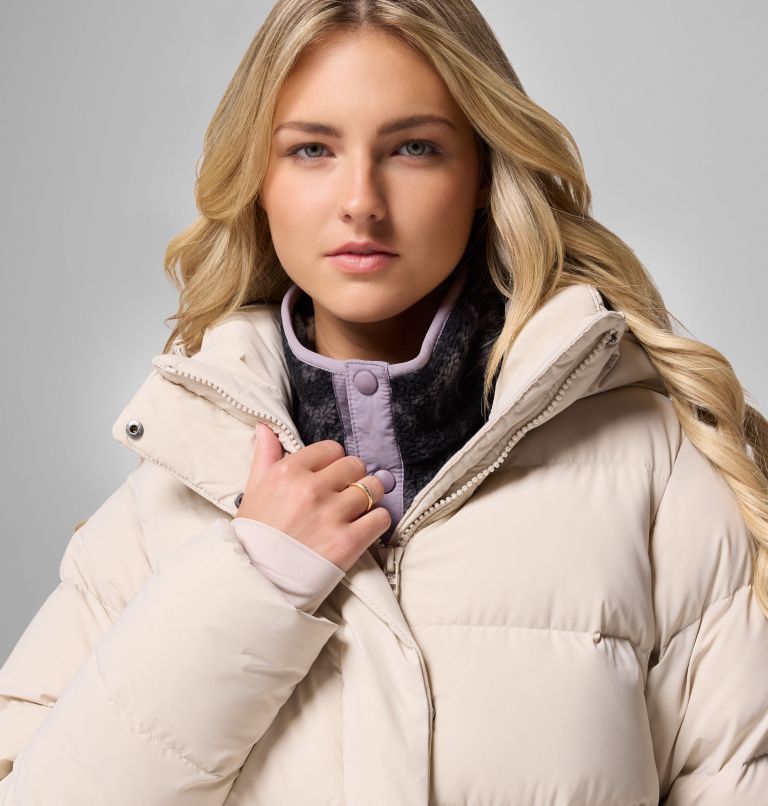 Women's Amaze Puff Mid Hooded Jacket, Color: Dark Stone, image 14