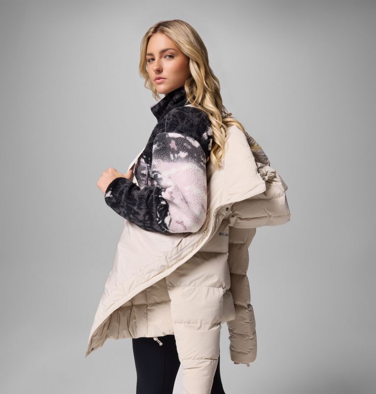 Women's Amaze Puff Mid Hooded Jacket, Color: Dark Stone, image 7