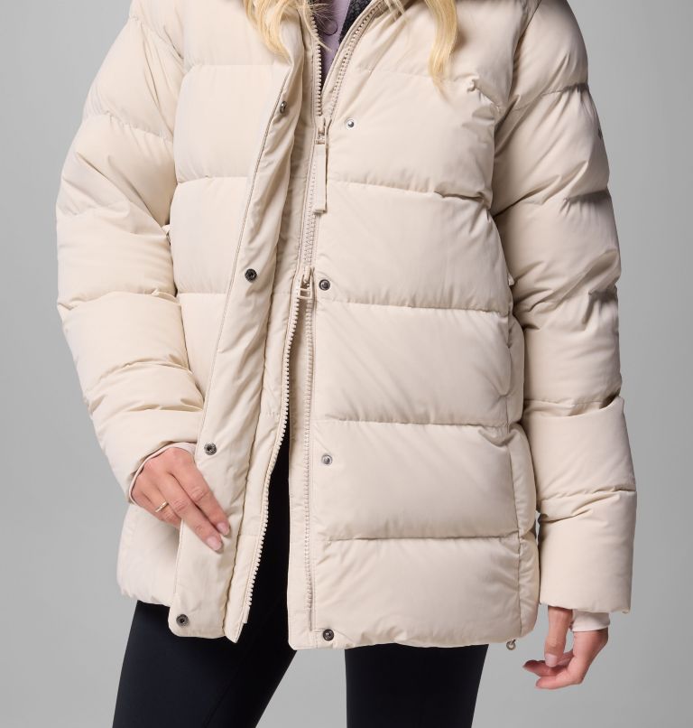 Women's Amaze Puff Mid Hooded Jacket, Color: Dark Stone, image 10