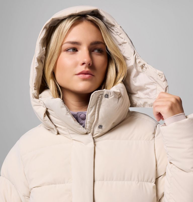Women's Amaze Puff Mid Hooded Jacket, Color: Dark Stone, image 12