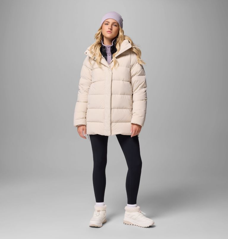 Women's Amaze Puff Mid Hooded Jacket, Color: Dark Stone, image 16
