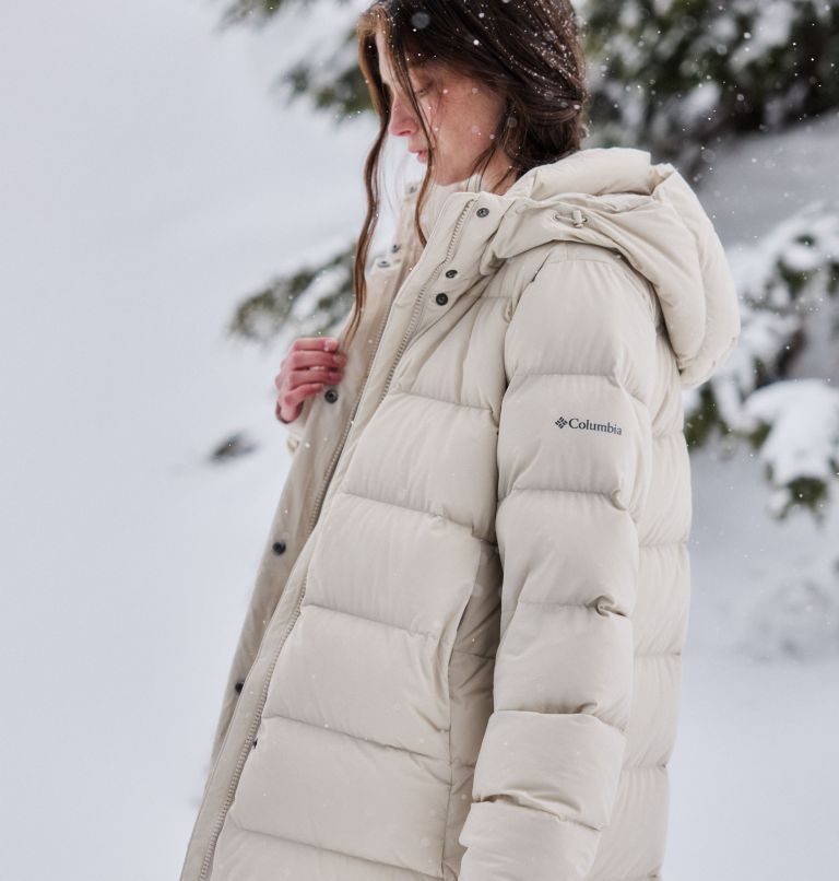 Women's Amaze Puff Mid Hooded Jacket, Color: Dark Stone, image 19