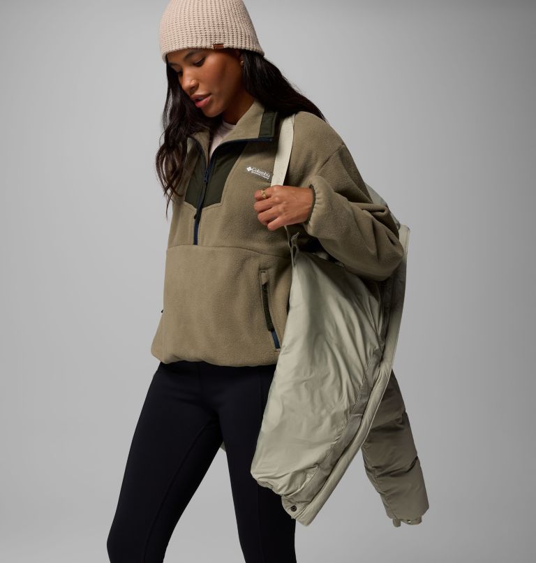 Women's Amaze Puff Mid Hooded Jacket, Color: Safari, image 7