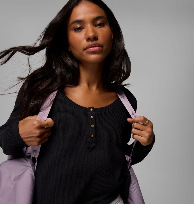 Women's Amaze Puff Mid Hooded Jacket, Color: Shale Purple, image 6