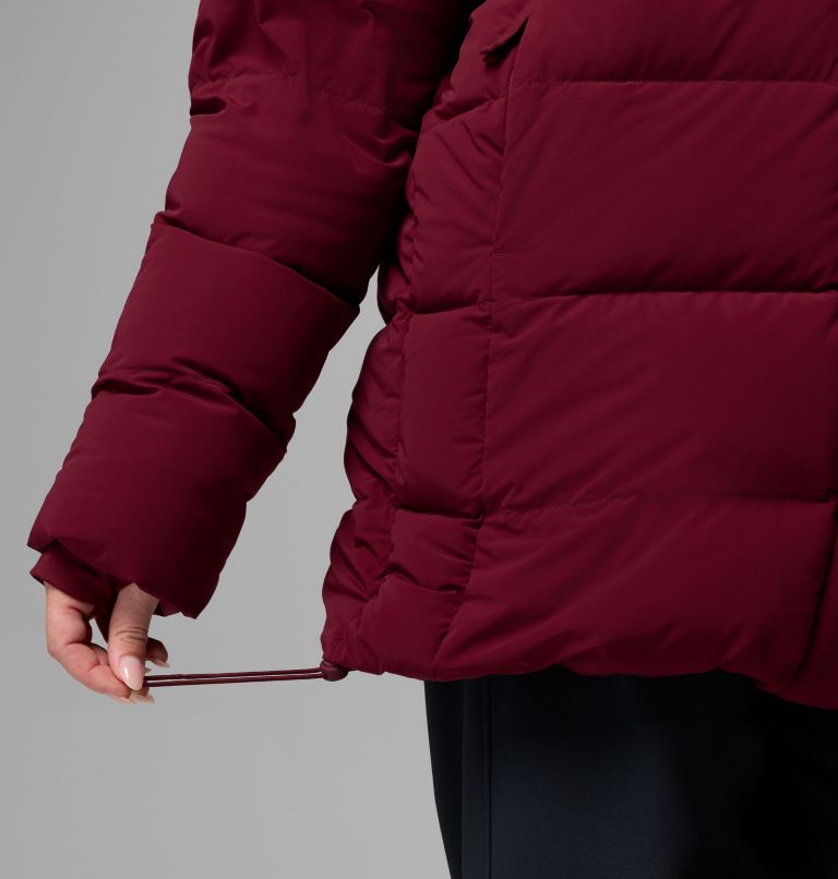 Women's Amaze Puff Mid Hooded Jacket, Color: Rich Wine, image 11