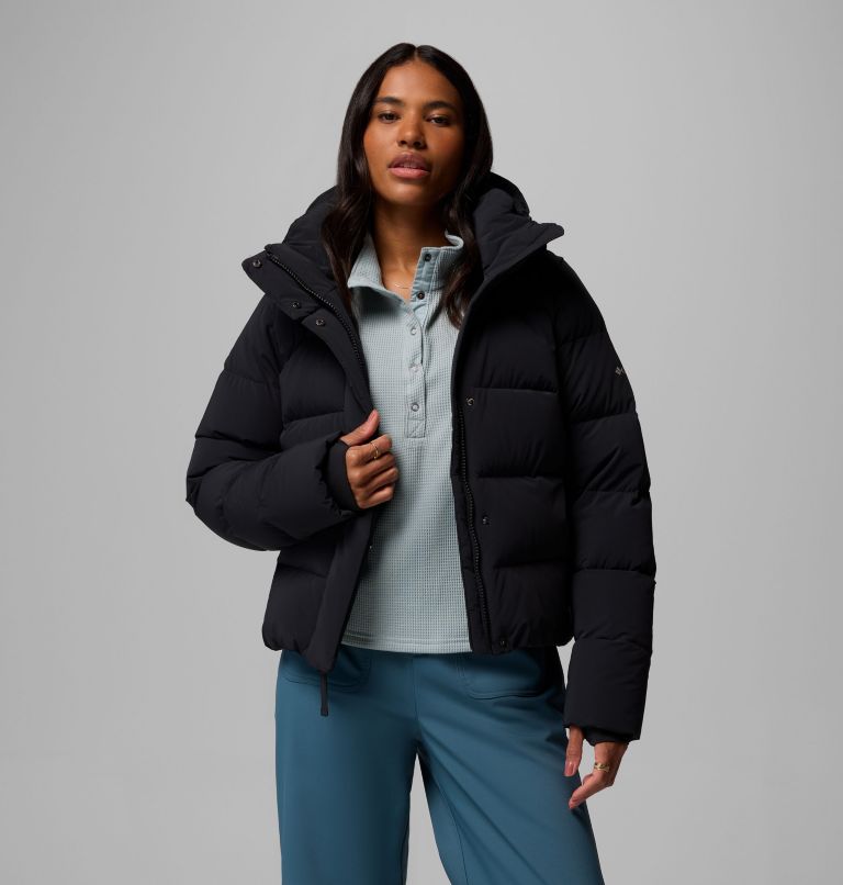 Women's Amaze Puff Hooded Jacket, Color: Black, image 5