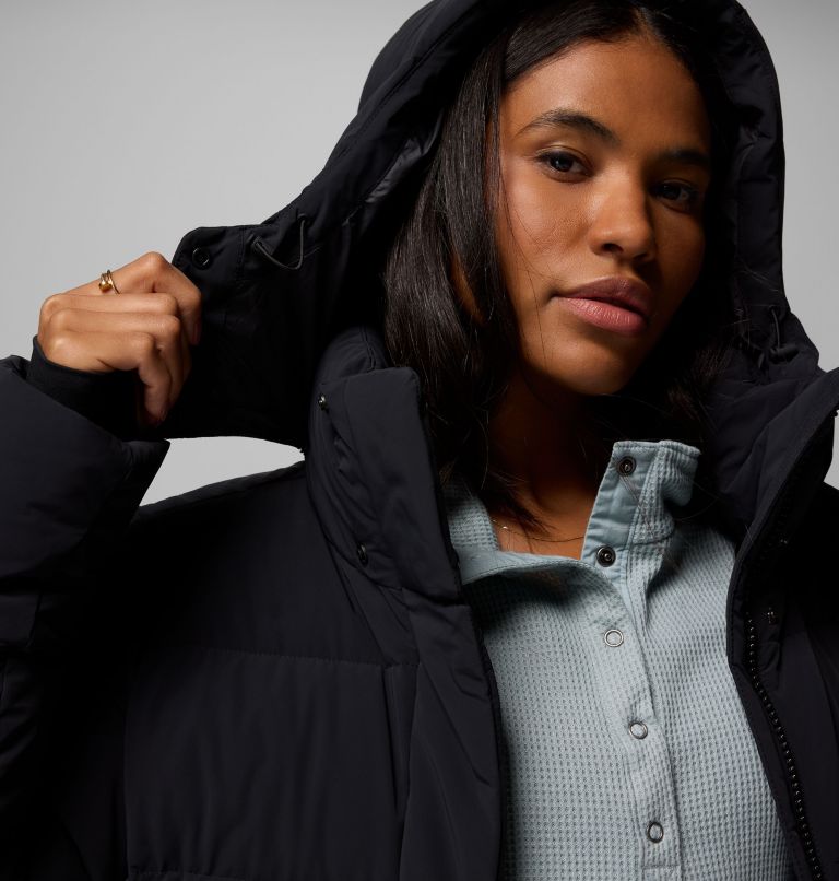 Women's Amaze Puff Hooded Jacket, Color: Black, image 11