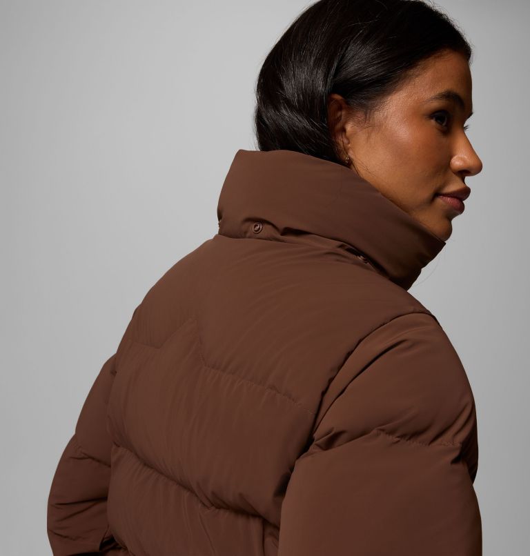 Women's Amaze Puff Hooded Jacket, Color: Tobacco, image 11