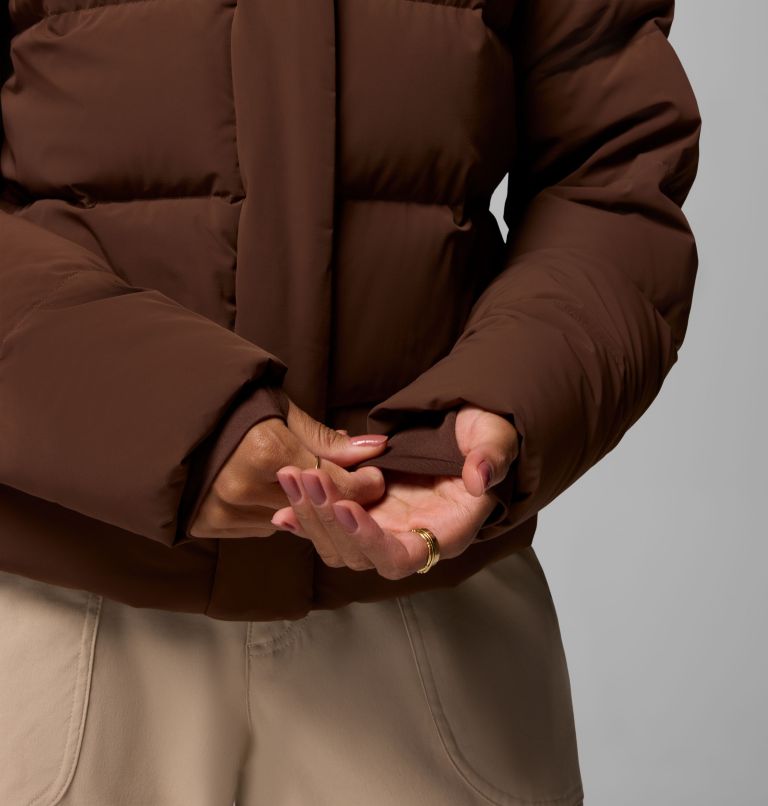 Women's Amaze Puff Hooded Jacket, Color: Tobacco, image 13