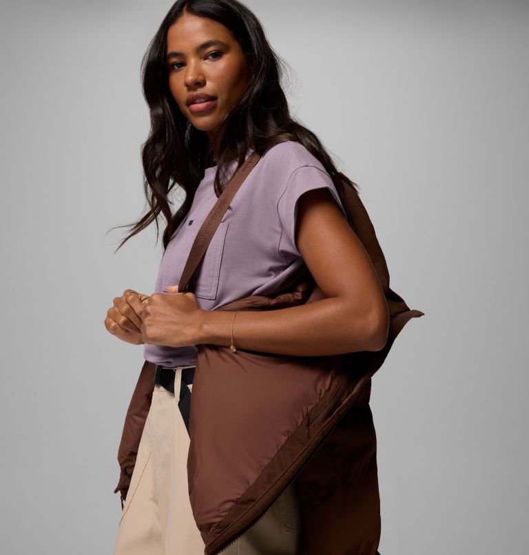 Women's Amaze Puff Hooded Jacket, Color: Tobacco, image 8