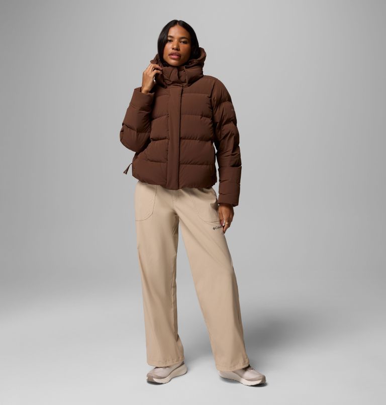 Women's Amaze Puff Hooded Jacket, Color: Tobacco, image 14