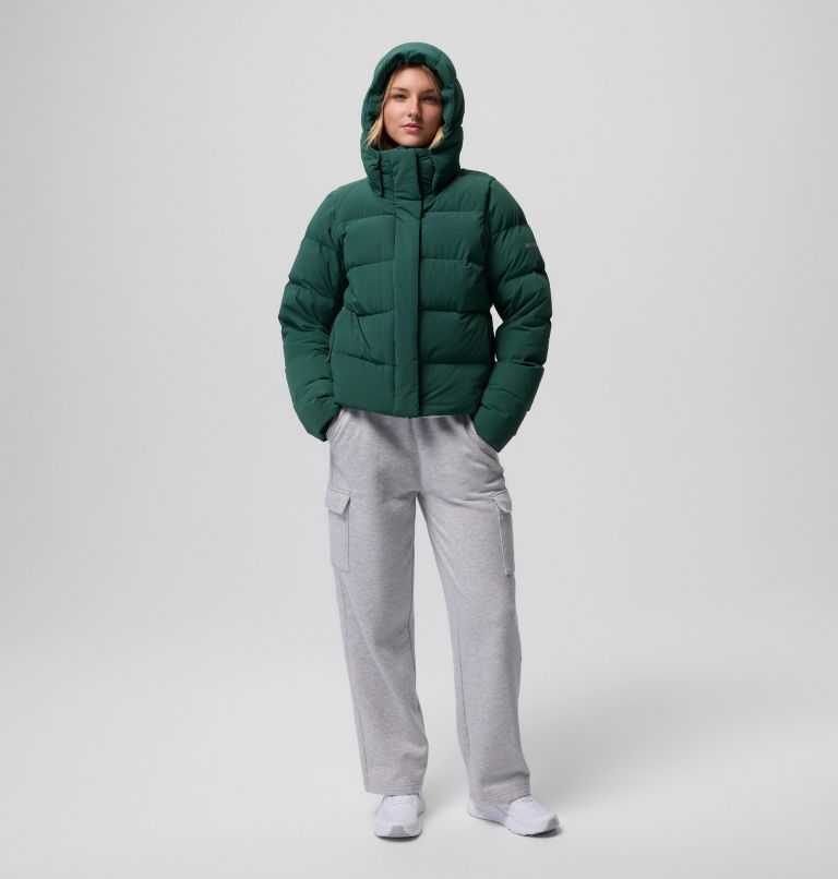 Amaze Puff Hooded Jacket | 375 | S, Color: Rain Forest, image 16