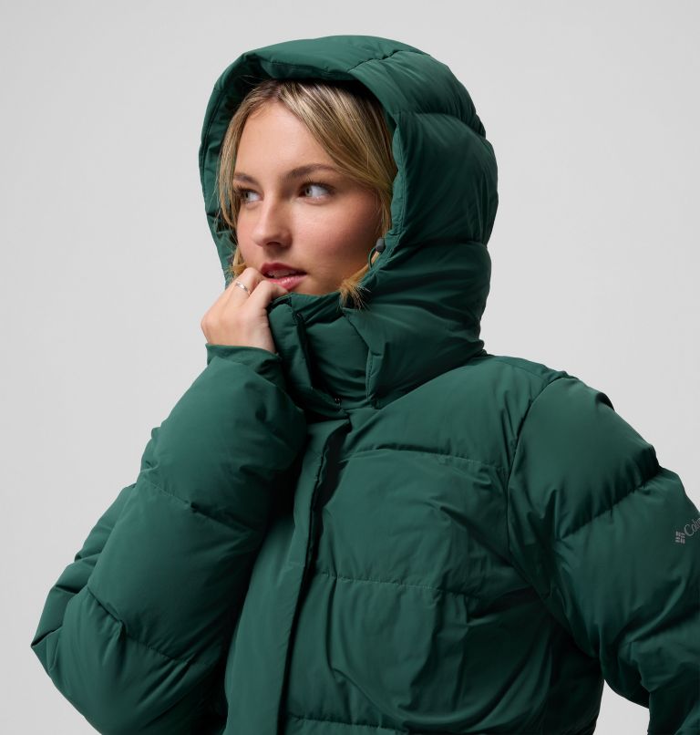Amaze Puff Hooded Jacket | 375 | S, Color: Rain Forest, image 18