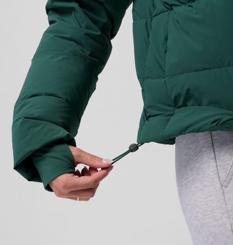 Women's Amaze Puff Hooded Jacket, Color: Rain Forest, image 11