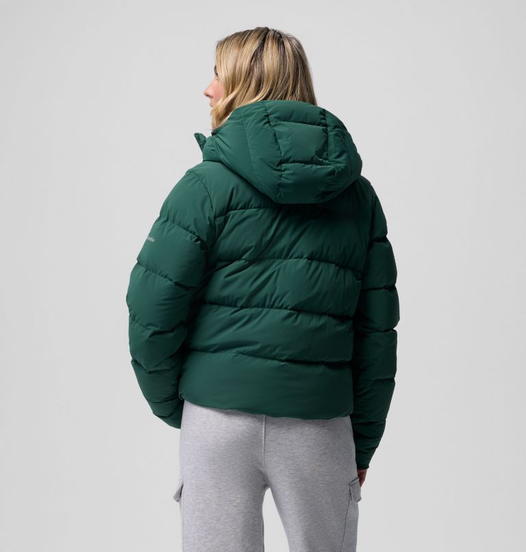 Women's Amaze Puff Hooded Jacket, Color: Rain Forest, image 3