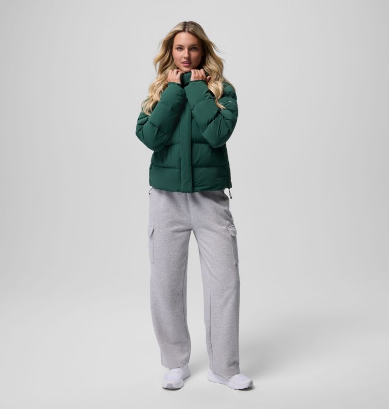 Women's Amaze Puff Hooded Jacket, Color: Rain Forest, image 2