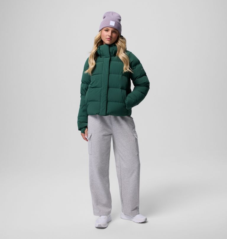 Women's Amaze Puff Hooded Jacket, Color: Rain Forest, image 16