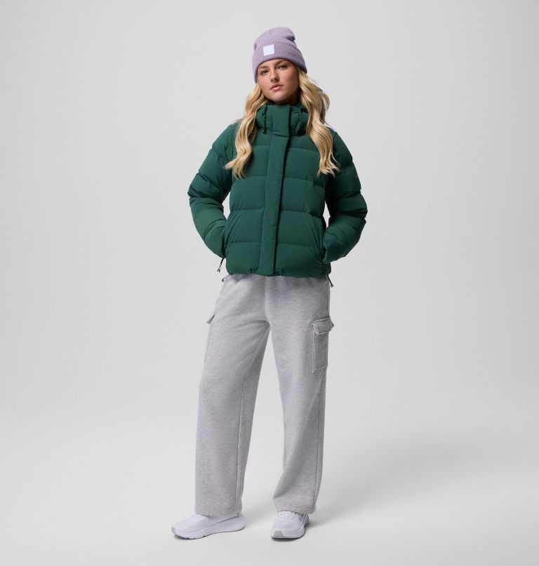 Women's Amaze Puff Hooded Jacket, Color: Rain Forest, image 17