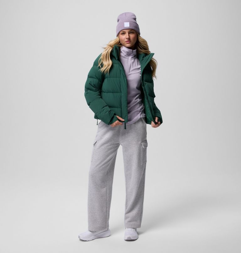 Women's Amaze Puff Hooded Jacket, Color: Rain Forest, image 18