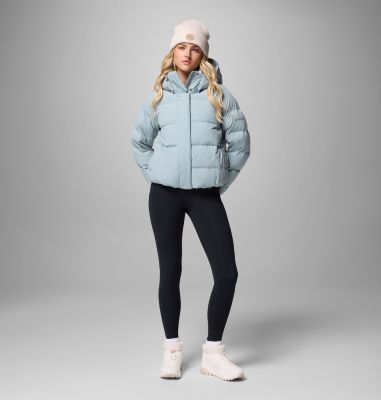 Women's Amaze Puff Hooded Jacket, Color: Crushed Blue, image 14