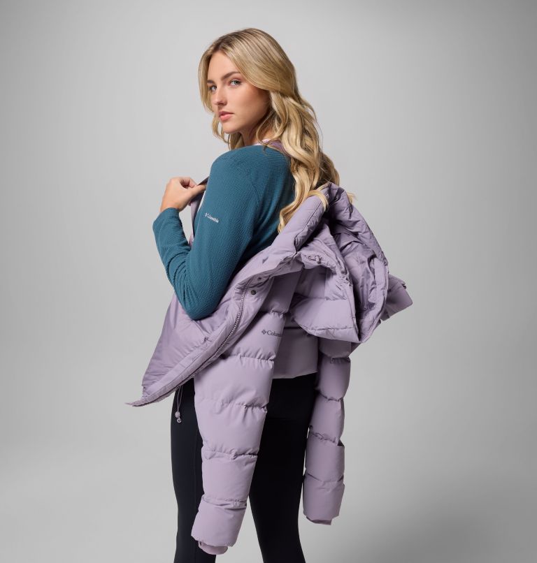 Amaze Puff Hooded Jacket | 554 | XL, Color: Shale Purple, image 6