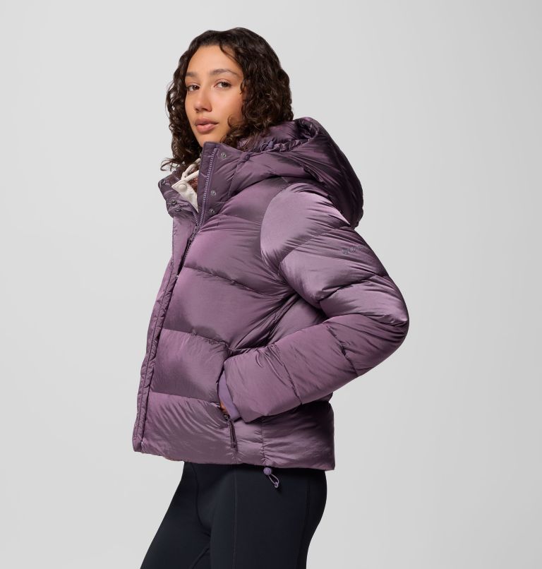 Amaze Puff Hooded Jacket | 609 | XL, Color: Fig High Shine, image 4