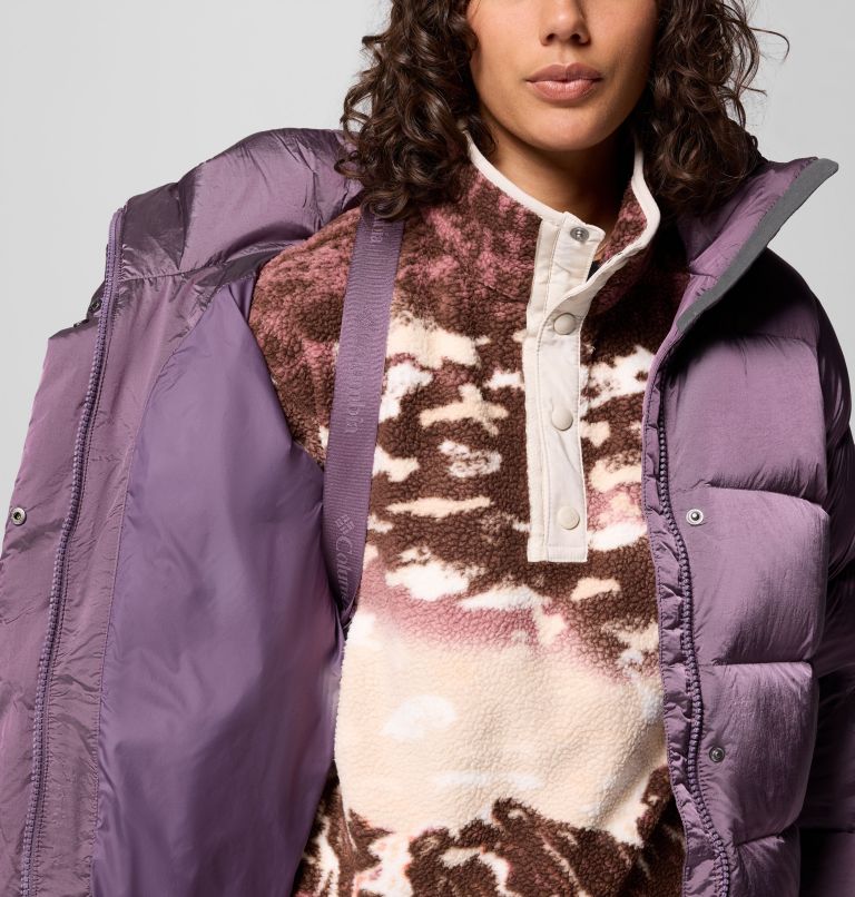 Amaze Puff Hooded Jacket | 609 | XL, Color: Fig High Shine, image 7