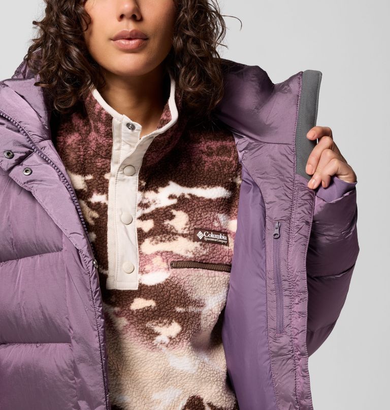 Amaze Puff Hooded Jacket | 609 | XL, Color: Fig High Shine, image 8